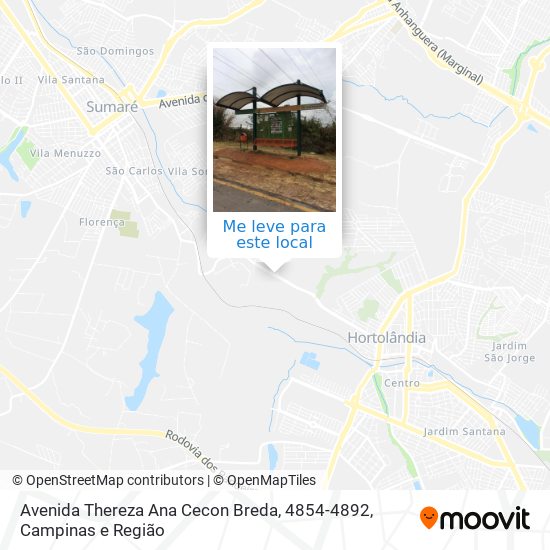 Avenida Thereza Ana Cecon Breda, 4854-4892 mapa