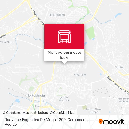 Rua José Fagundes De Moura, 209 mapa