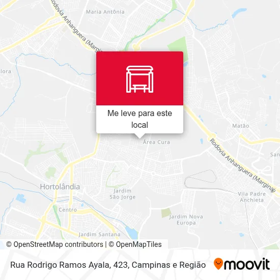 Rua Rodrigo Ramos Ayala, 423 mapa