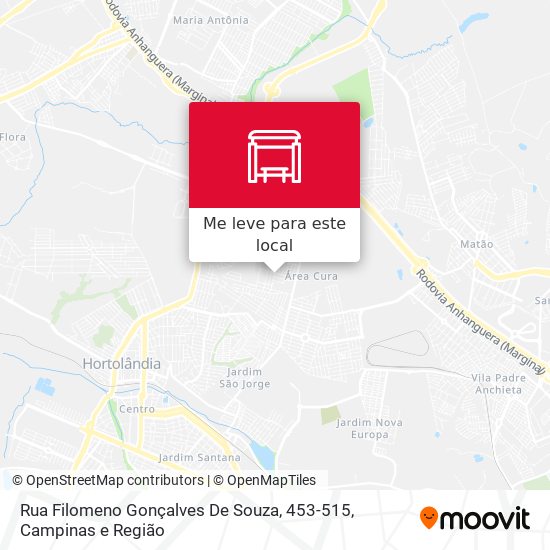 Rua Filomeno Gonçalves De Souza, 453-515 mapa