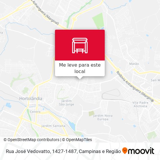 Rua José Vedovatto, 1427-1487 mapa