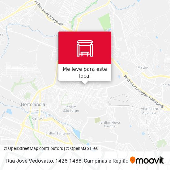 Rua José Vedovatto, 1428-1488 mapa