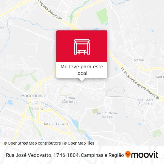 Rua José Vedovatto, 1746-1804 mapa