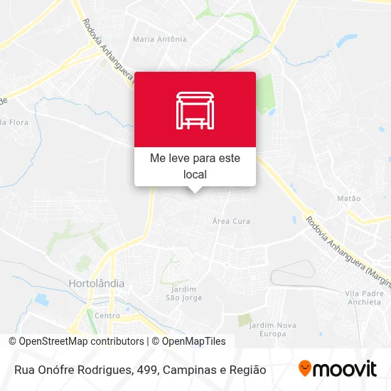 Rua Onófre Rodrigues, 499 mapa