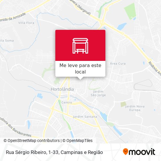 Rua Sérgio Ribeiro, 1-33 mapa