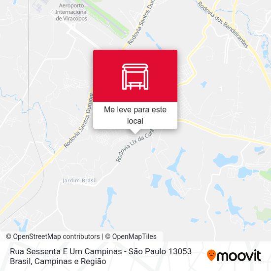 Rua Sessenta E Um Campinas - São Paulo 13053 Brasil mapa