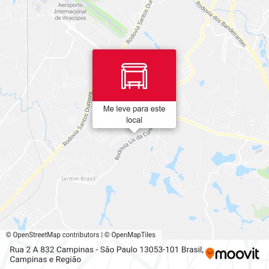 Rua 2 A 832 Campinas - São Paulo 13053-101 Brasil mapa