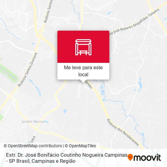Estr. Dr. José Bonifácio Coutinho Nogueira Campinas - SP Brasil mapa