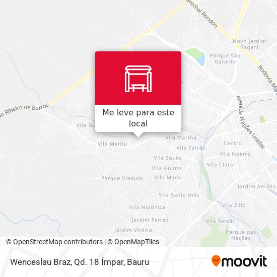 Wenceslau Braz, Qd. 18 Ímpar mapa
