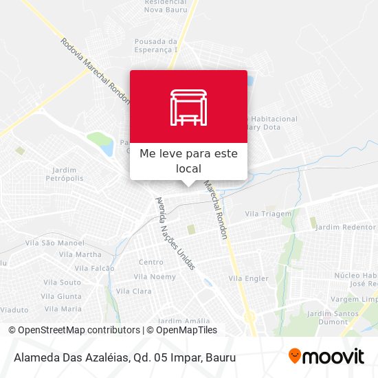 Alameda Das Azaléias, Qd. 05 Impar mapa