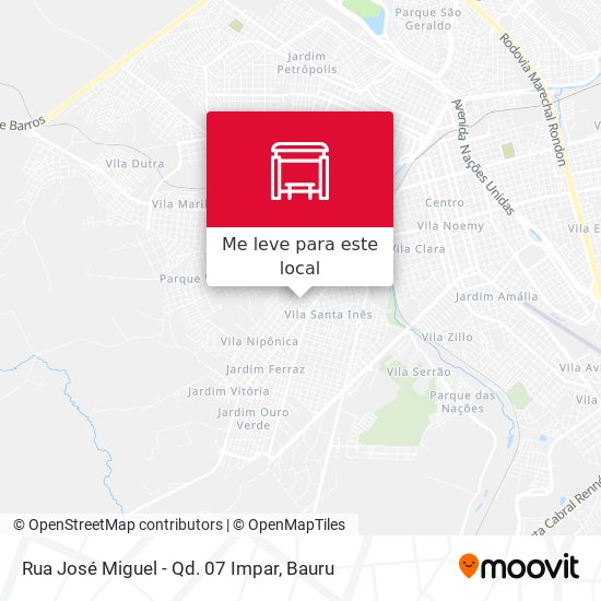Rua José Miguel - Qd. 07 Impar mapa