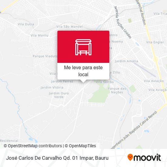 José Carlos De Carvalho Qd. 01 Impar mapa