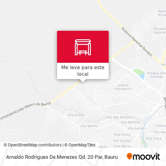 Arnaldo Rodrigues De Menezes Qd. 20 Par mapa