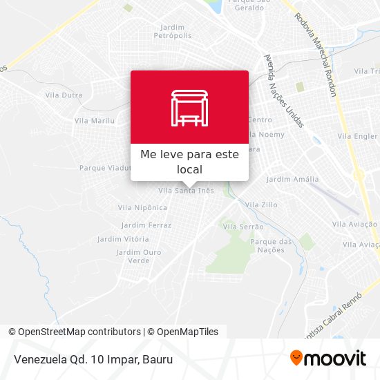 Venezuela Qd. 10 Impar mapa