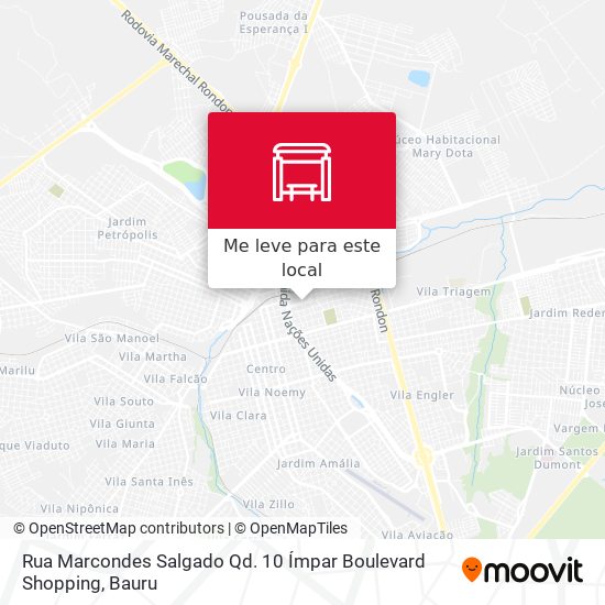 Rua Marcondes Salgado Qd. 10 Ímpar Boulevard Shopping mapa