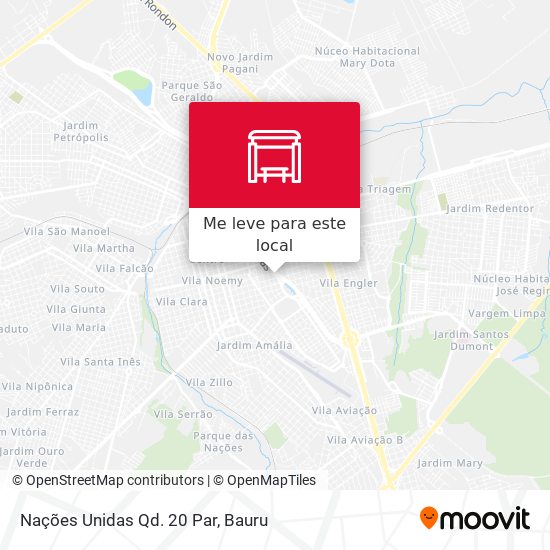 Nações Unidas Qd. 20 Par mapa