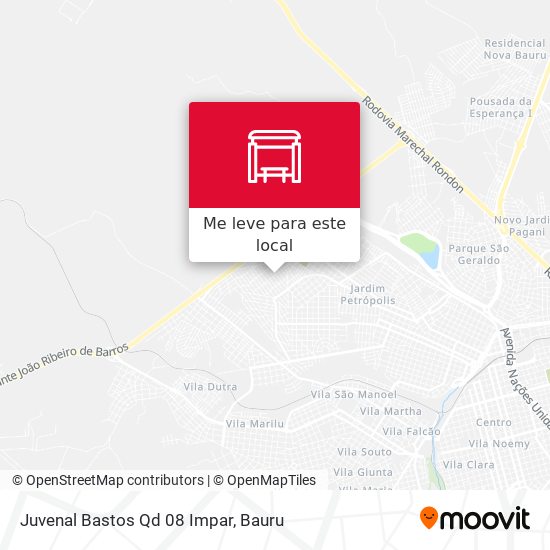Juvenal Bastos Qd 08 Impar mapa