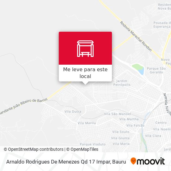Arnaldo Rodrigues De Menezes Qd 17 Impar mapa