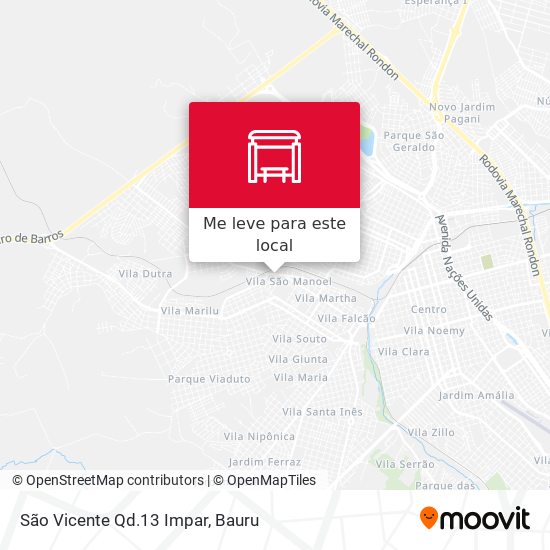 São Vicente Qd.13 Impar mapa