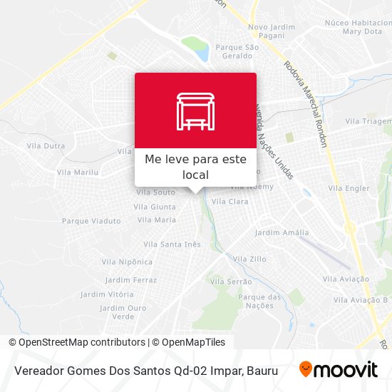 Vereador Gomes Dos Santos Qd-02 Impar mapa