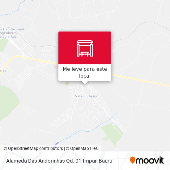 Alameda Das Andorinhas Qd. 01 Impar mapa