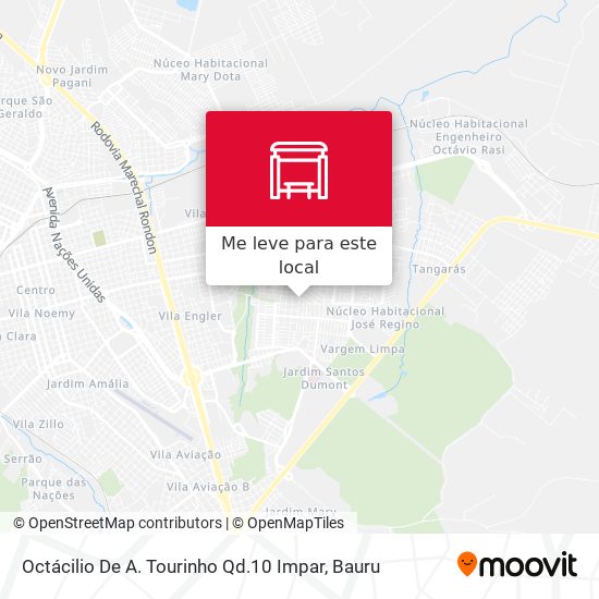 Octácilio De A. Tourinho Qd.10 Impar mapa