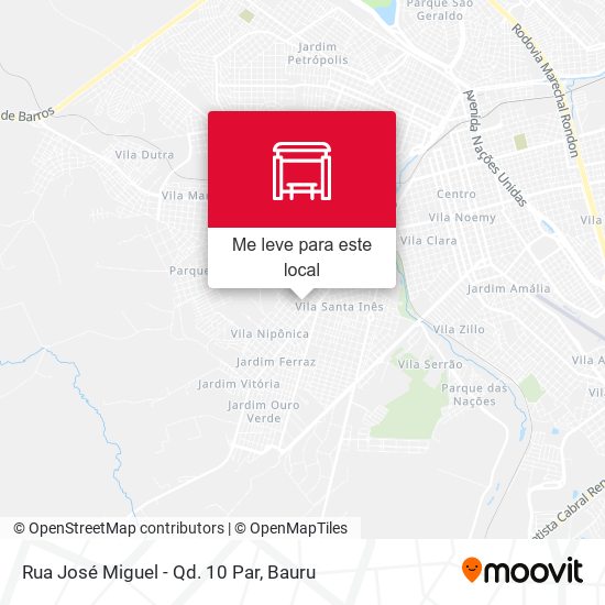 Rua José Miguel - Qd. 10 Par mapa