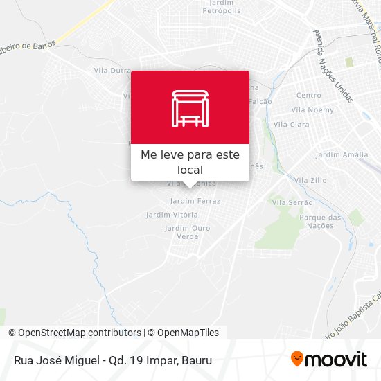 Rua José Miguel  - Qd. 19 Impar mapa