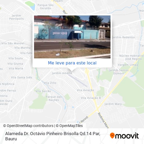 Alameda Dr. Octávio Pinheiro Brisolla Qd.14 Par mapa