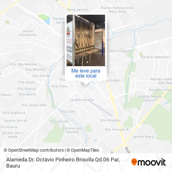 Alameda Dr. Octávio Pinheiro Brisolla Qd.06 Par mapa