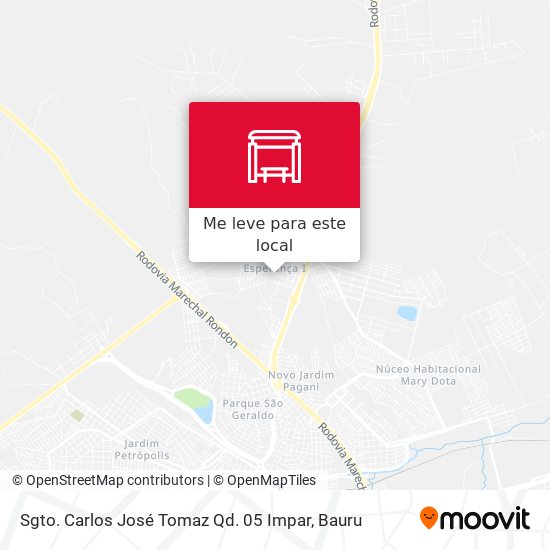 Sgto. Carlos José Tomaz Qd. 05 Impar mapa