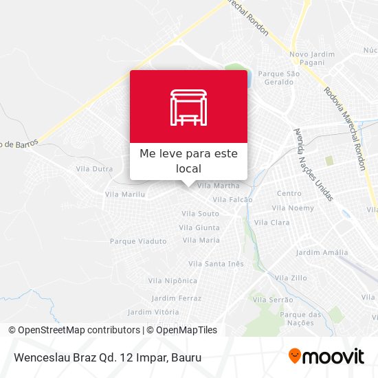 Wenceslau Braz Qd. 12 Impar mapa