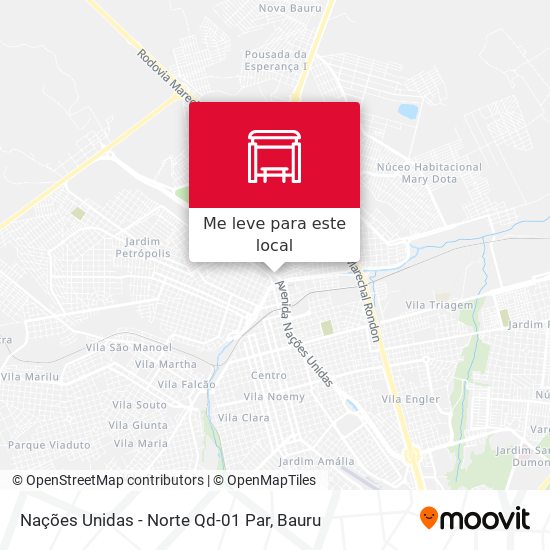 Nações Unidas - Norte Qd-01 Par mapa