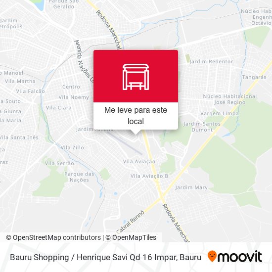 Bauru Shopping / Henrique Savi Qd 16 Impar mapa