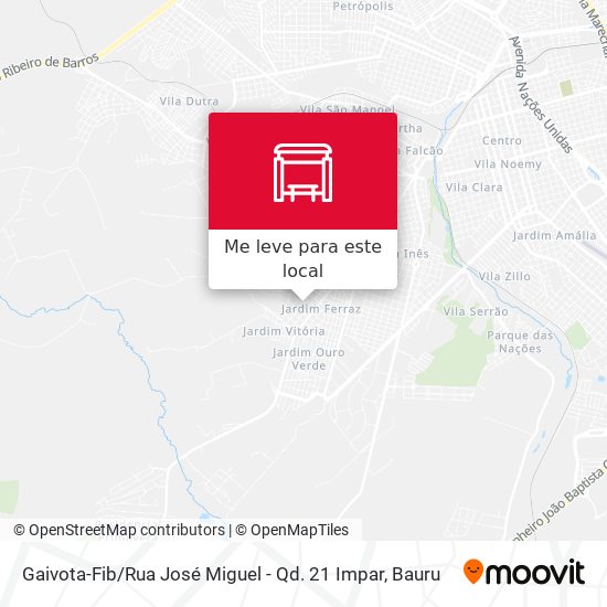 Gaivota-Fib / Rua José Miguel - Qd. 21 Impar mapa