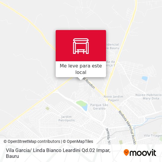 Vila Garcia/ Linda Bianco Leardini Qd.02 Impar mapa