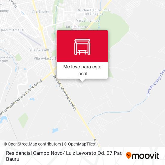 Residencial Campo Novo/ Luiz Levorato Qd. 07 Par mapa