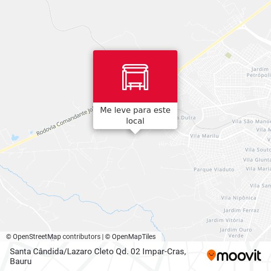 Santa Cândida / Lazaro Cleto Qd. 02 Impar-Cras mapa