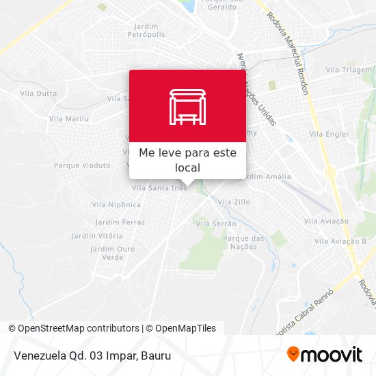 Venezuela Qd. 03 Impar mapa