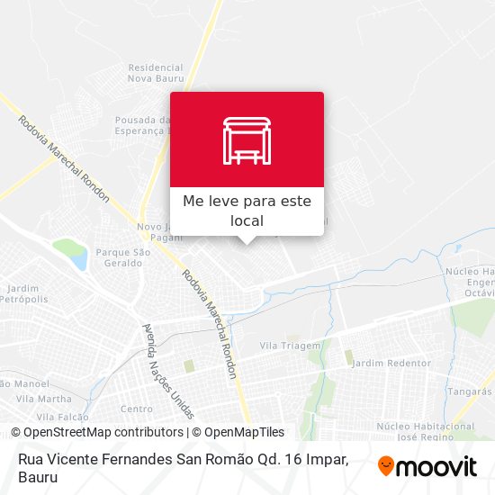 Rua Vicente Fernandes San Romão Qd. 16 Impar mapa