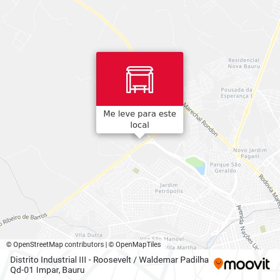 Distrito Industrial III - Roosevelt / Waldemar Padilha Qd-01 Impar mapa