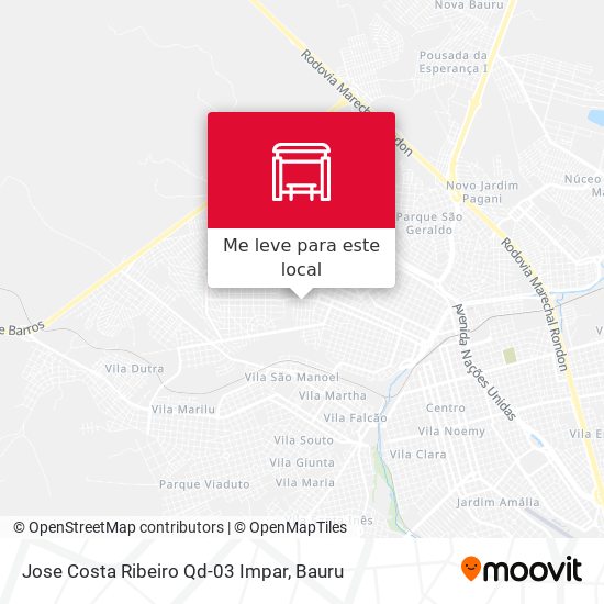 Jose Costa Ribeiro Qd-03 Impar mapa