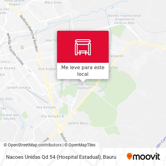 Nacoes Unidas Qd 54 (Hospital Estadual) mapa