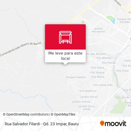 Rua Salvador Filardi - Qd. 23 Impar mapa