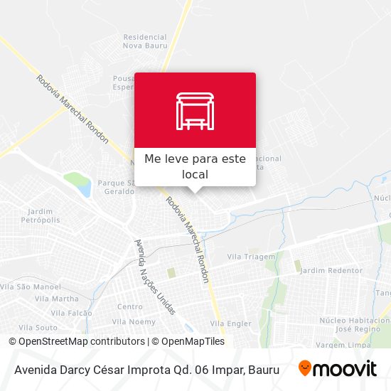 Avenida Darcy César Improta Qd. 06 Impar mapa