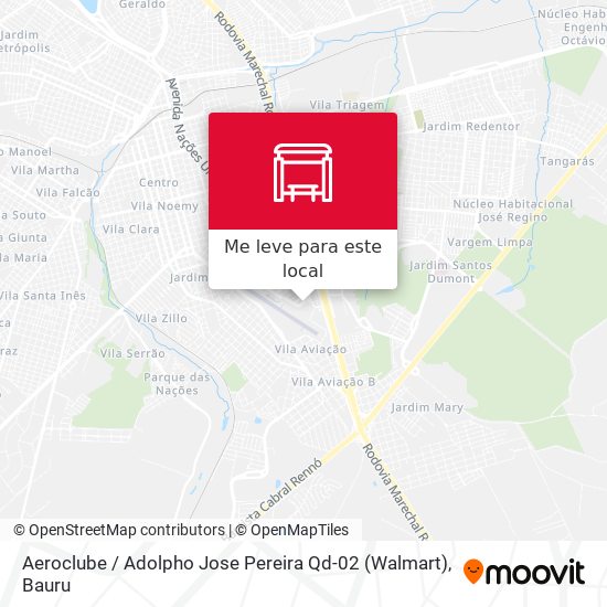 Aeroclube / Adolpho Jose Pereira Qd-02 (Walmart) mapa