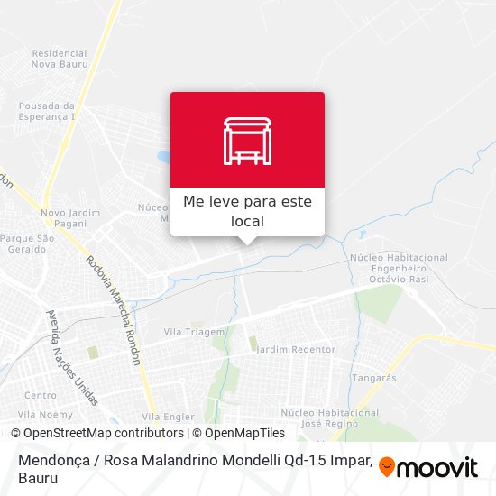 Mendonça / Rosa Malandrino Mondelli Qd-15 Impar mapa