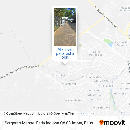 Sargento Manoel Faria Inojosa Qd 03 Impar mapa