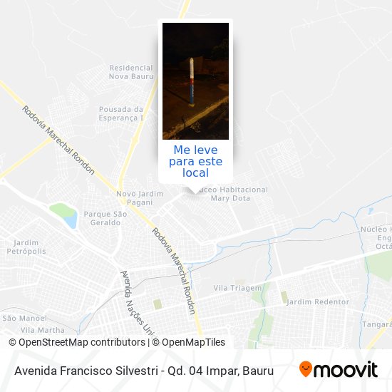 Avenida Francisco Silvestri - Qd. 04 Impar mapa