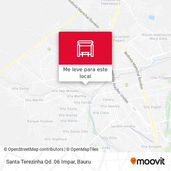 Santa Terezinha Qd. 06 Impar mapa